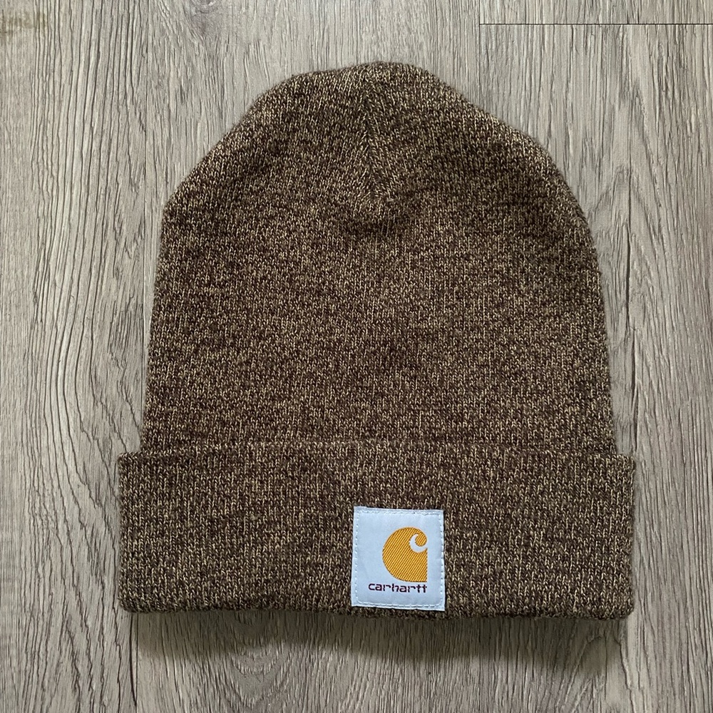 Carhartt Heather Brown Knit Beanie